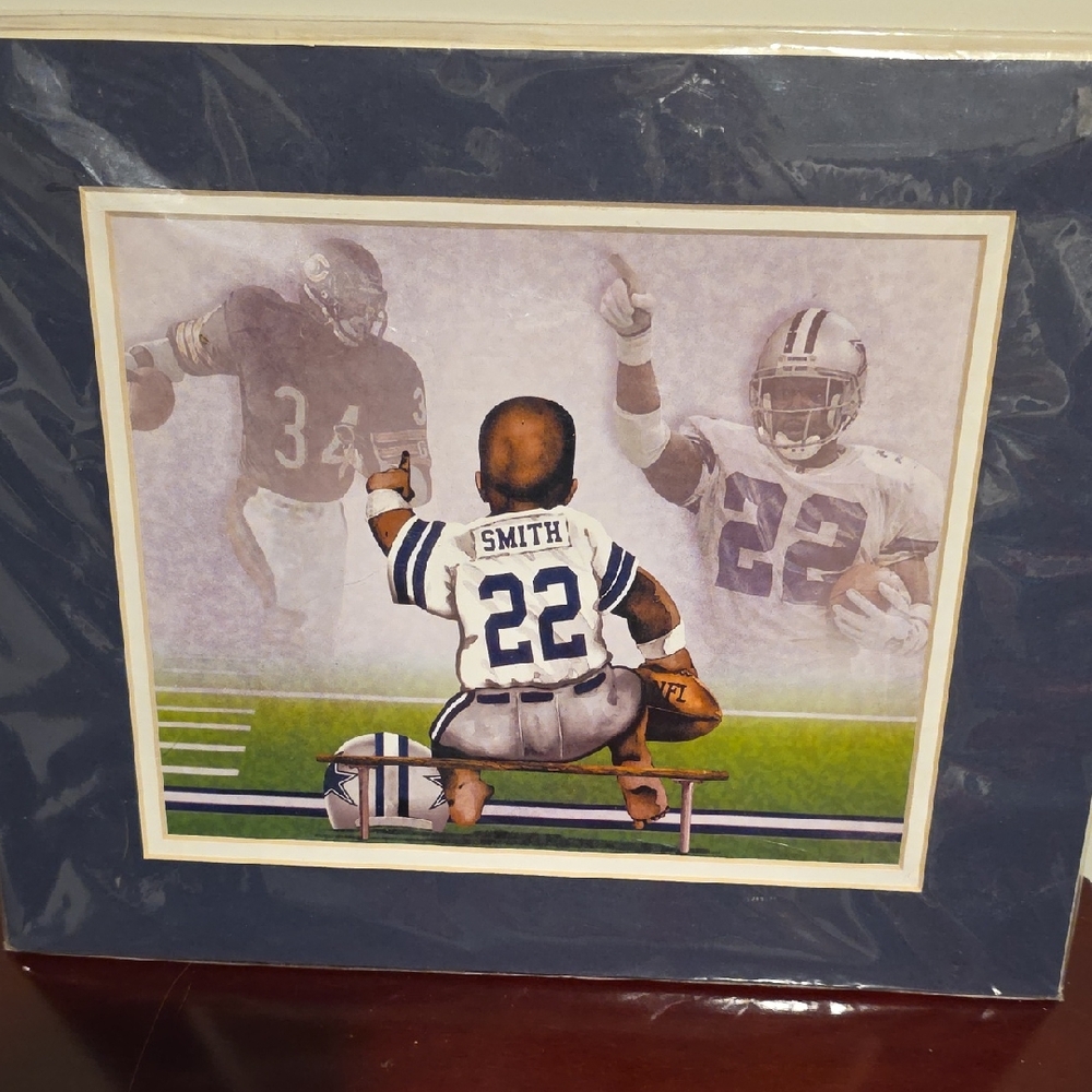 Dallas Cowboys #22 Football Tribute Art Print – Matted & Sealed